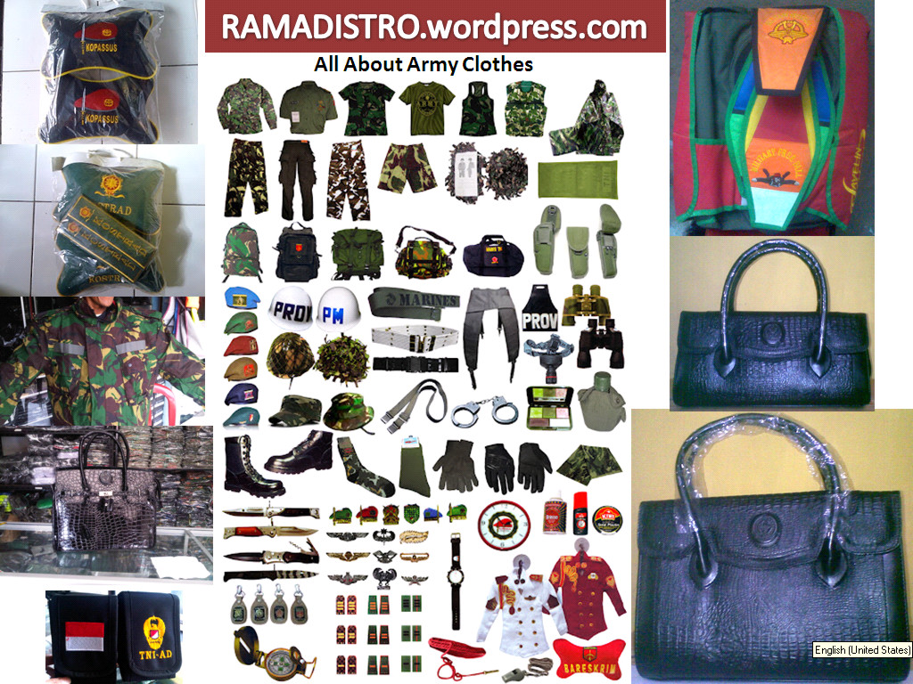 Baju Seragam  Jual Aneka barang Perlengkapan Militer-TNI 