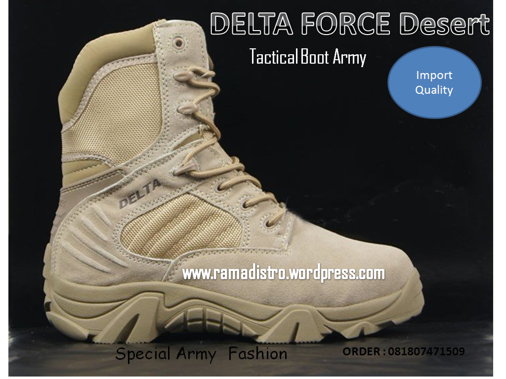 Jual aneka Sepatu Militer,DELTA Force USA Gurun kualitas 